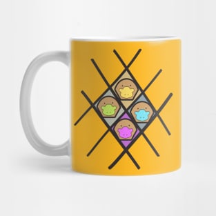 colorful face Mug